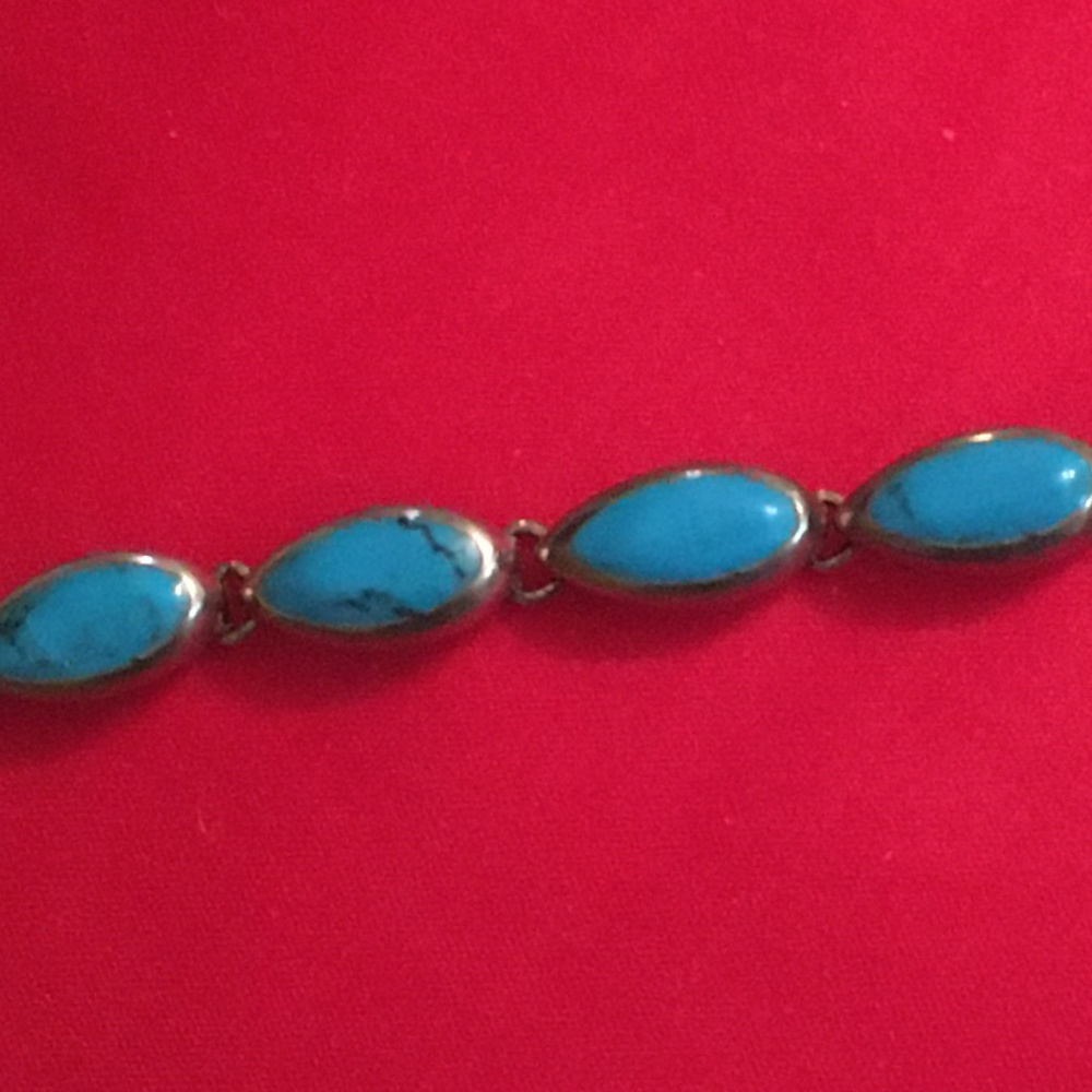 Sterling Silver Turquoise Bracelet